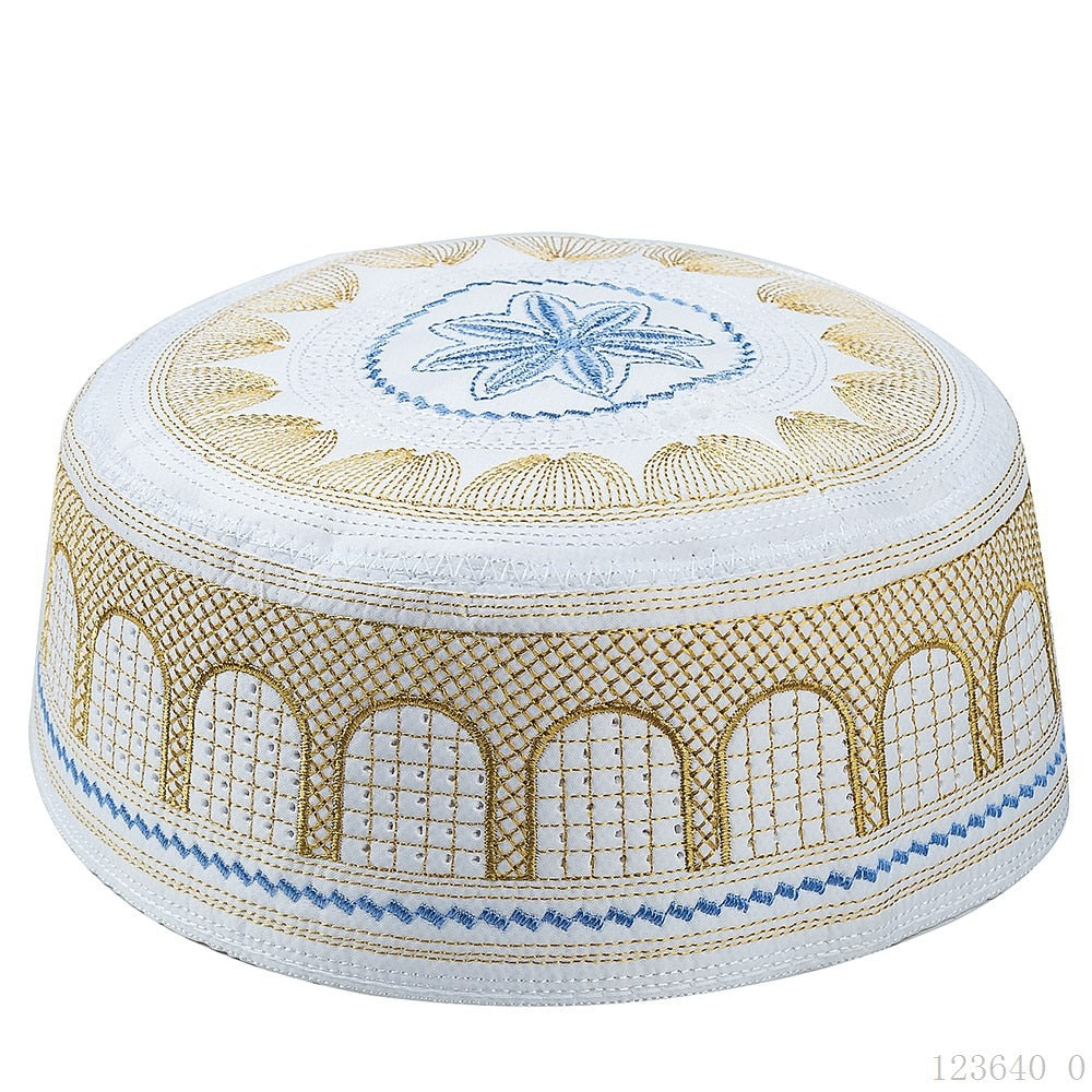 KanDam-2023 Embroidery Muslim Prayer Hats For Men